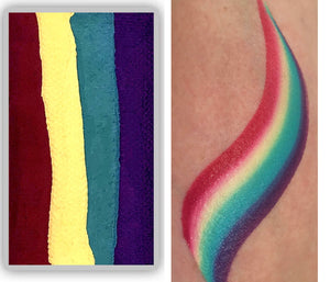 Face Paints Australia- One Stroke Rainbow Cake-  Acacia 30g