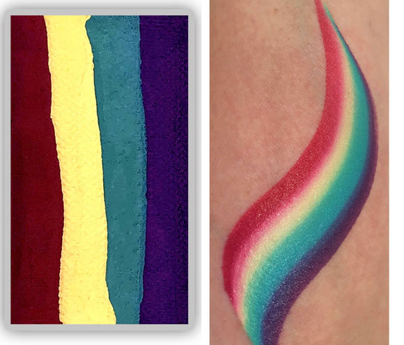 Face Paints Australia- One Stroke Rainbow Cake-  Acacia 30g