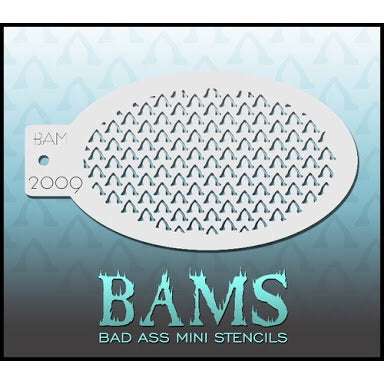 BAM- Bad Ass Mini Face Painting Stencil- 2009