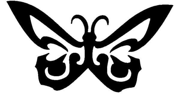 Glitter Tattoo Stencil - Butterfly Deco