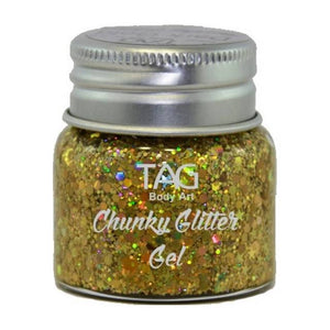 Chunky Glitter gel - Gold 20g