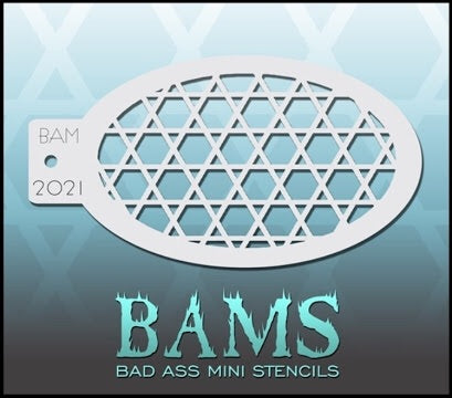BAM- Bad Ass Mini Face Painting Stencil- 2021