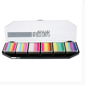 Fusion Face Painting Palette – Lodie Up Cute Pastel Rainbow Palette