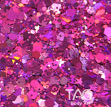 Tag Chunky Glitter gel - Magenta (plum) 20g