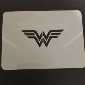 Wonder Woman face painting stencil