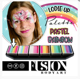 Fusion Face Painting Palette – Lodie Up Cute Pastel Rainbow Palette