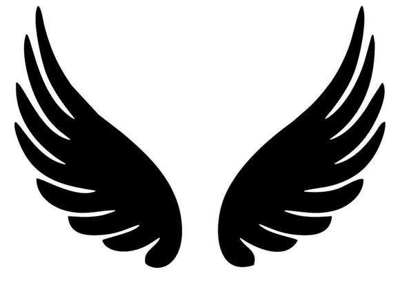 Glitter Tattoo Stencil - Wings