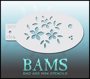 BAM- Bad Ass Mini Face Painting Stencil- 1314