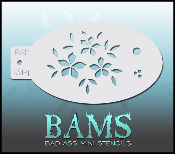 BAM- Bad Ass Mini Face Painting Stencil- 1314