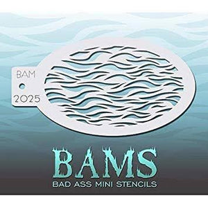 BAM- Bad Ass Mini Face Painting Stencil- 2025