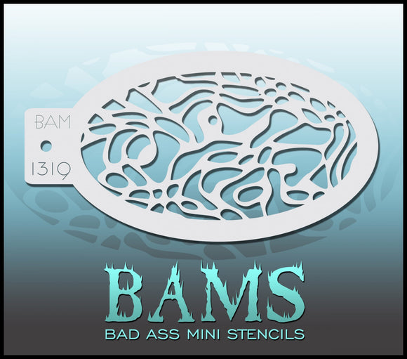 BAM- Bad Ass Mini Face Painting Stencil- 1319