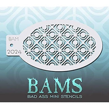 BAM- Bad Ass Mini Face Painting Stencil- 2024