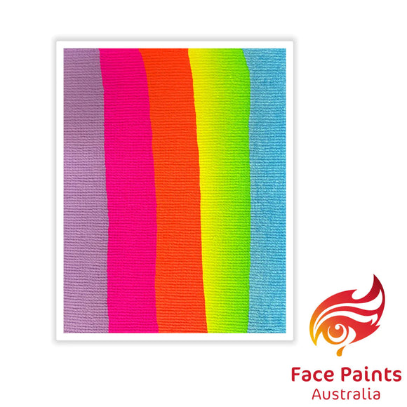 Face Paints Australia Rainbow Cake- Serendipity (portrait lay out) 50g