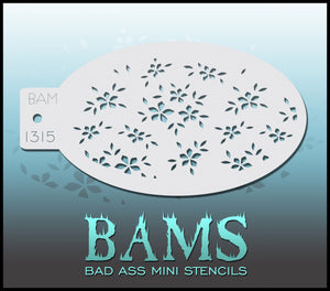 BAM- Bad Ass Mini Face Painting Stencil- 1315