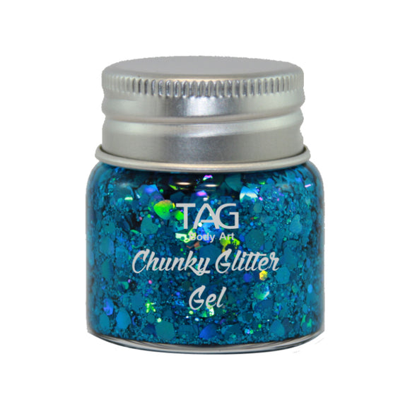 Tag Chunky Glitter gel - Frosty Blue 20g