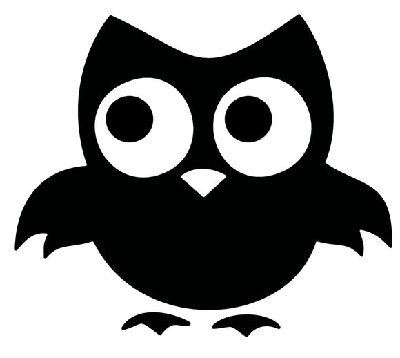 Glitter Tattoo Stencil - Cute owl