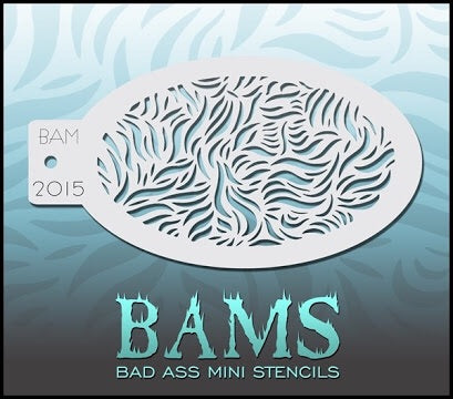 BAM- Bad Ass Mini Face Painting Stencil- 2015