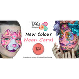 TAG Face and Body Art Neon Coral 32g