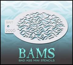 BAM- Bad Ass Mini Face Painting Stencil- 2026