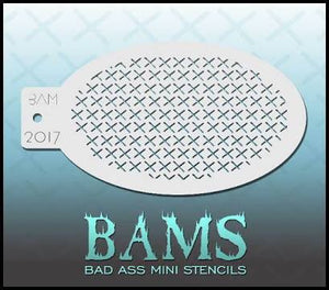 BAM- Bad Ass Mini Face Painting Stencil- 2017