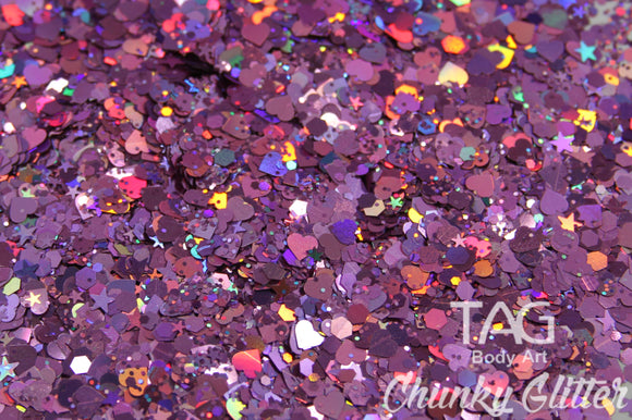 Loose chunky glitter Pink 10g