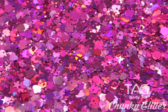 Loose chunky glitter Plum 10g