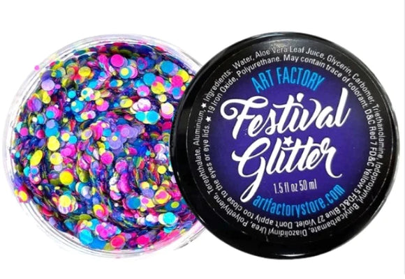 Festival Chunky Glitter Gel | Confetti Glow UV reactive 35ml