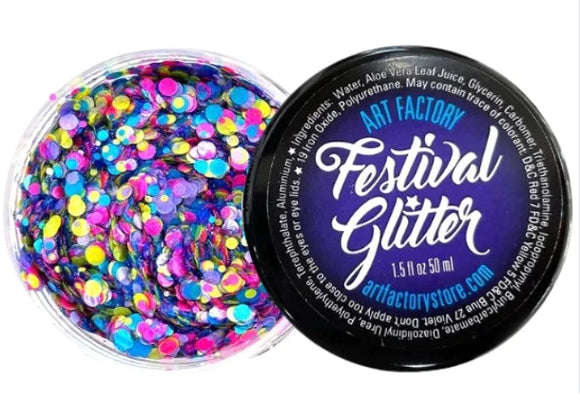 Festival Chunky Glitter Gel | Confetti Glow UV reactive 50mL